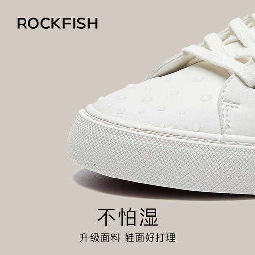 Rockfish英国775不怕湿皮面云朵软糯平底休闲鞋小白鞋 商品图2