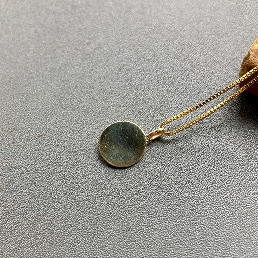 高冰种阳绿翡翠蛋面十二生肖护身符18k黄金镶嵌 商品图10