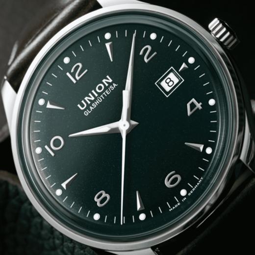 宇联（UNION GLASHÜTTE）德国手表 诺拉敏斯系列马臀皮男士自动机械日历腕表 D012.407.16.097.00 商品图3