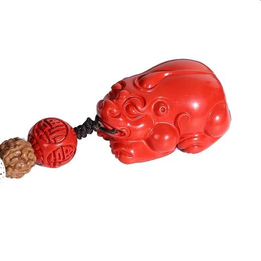 灵机生活馆貔貅钥匙扣朱砂挂件 商品图3