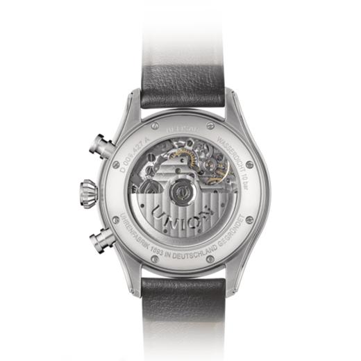 宇联（UNION GLASHÜTTE）德国手表贝利士系列 小牛皮机械男士熊猫盘计时码表 D009.427.16.052.00 商品图2