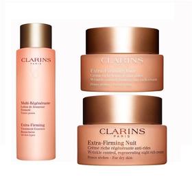 【中欧班列精选】 娇韵诗Clarins弹簧日晚霜三件套 日晚霜50ml精华水200ml YBF