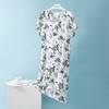 舒雅女士睡裙粘纤梭织家居服2022新款V领印花中裙31/19507D 商品缩略图3