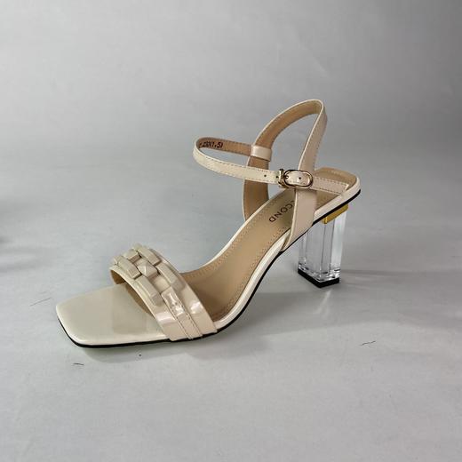 IUIU SECOND夏季时尚链条漆皮高跟凉鞋 商品图2