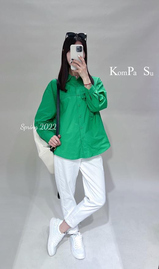 卡帕苏宽松版蝴蝶结衬衫 K131095		 商品图0