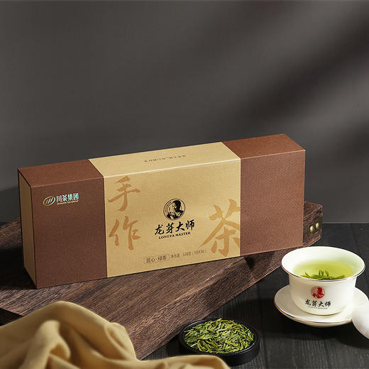 茶叶 绿茶 2025茶 新茶 匠心绿茶 伴手礼盒 龙芽大师 川茶集团 茶饮 108g 商品图0