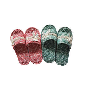 【家居】双扣布底拖鞋