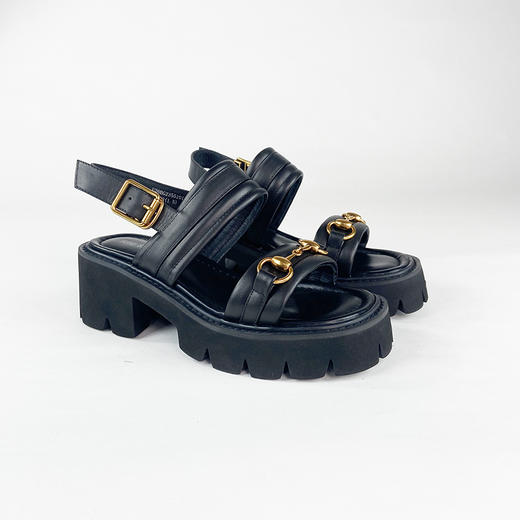 IUIU SECOND夏季金属饰扣休闲凉鞋 商品图4