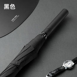 MYS-S6008-2022年新款雨伞印刷logo大号自动简约晴雨两用长柄直杆双人广告伞 商品图3