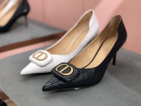 IUIU SECOND 春夏时装高跟鞋蛇皮纹尖头浅口单鞋