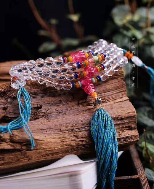 天然白水晶108颗系列~琉璃设计款 商品图0