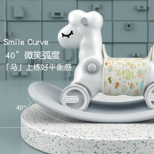 【防滑双保险】儿童摇摇马木马滑行车二合一两用宝宝家用婴儿摇马室内婴儿溜溜车 商品图4