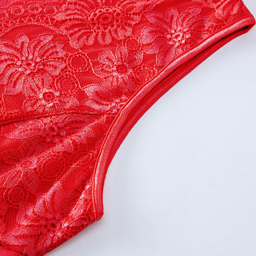 爱帝女磨毛中厚V领蕾丝美体修身背心 商品图5