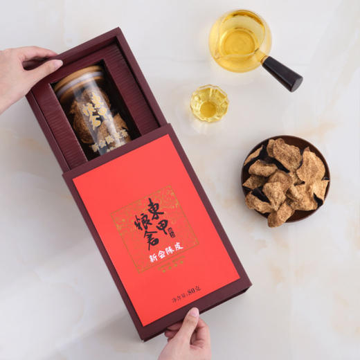 东甲粮仓 15年新会核心产区陈皮 80g密封罐 礼盒装（天猫同款） 商品图2