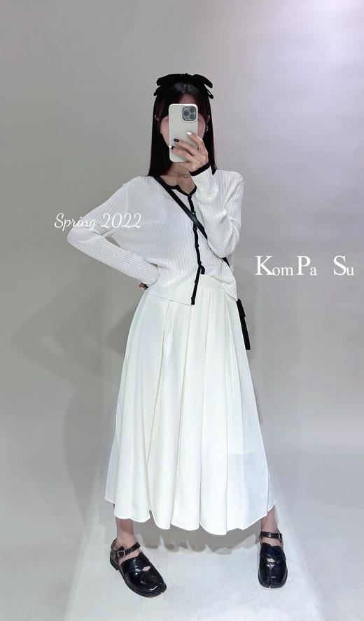 卡帕苏垂感百褶长裙 K156228		 商品图0