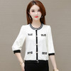 WE JMYS-XN15夏季修身型内搭开衫纯色高档圆领韩版气质通勤时尚小衫 商品缩略图0