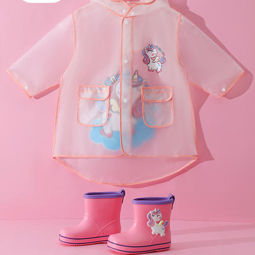 始源儿童雨鞋雨衣组合 商品图4