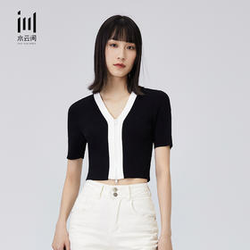 水云间2022年夏商旅系列开衫梭织毛衣12220262