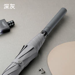 MYS-S6008-2022年新款雨伞印刷logo大号自动简约晴雨两用长柄直杆双人广告伞 商品图1