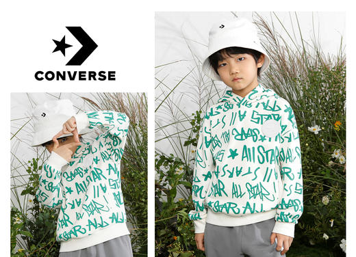 Converse/匡威童装春男女童纯棉字母全身印花连帽卫衣CV2212147 商品图3