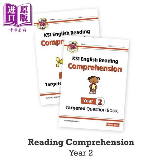 英国CGP原版New KS1 English Targeted Question Book Reading Comprehension小学2年级英语阅读理解2册练习含答案 商品图0