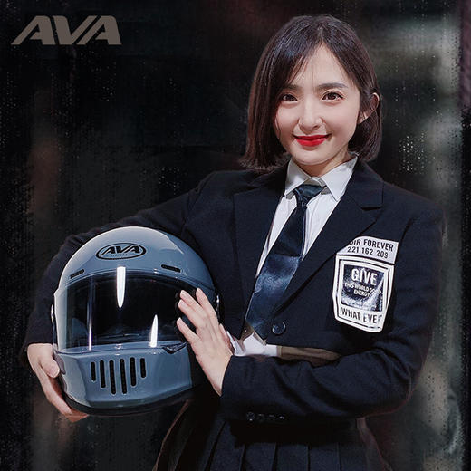 AVA王朝碳纤维头盔全盔玻璃钢男女国潮复古头盔四季 商品图2