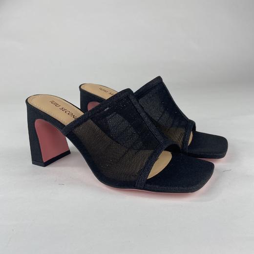 IUIU SECOND夏季网面透气百搭粗跟凉拖23451 商品图5