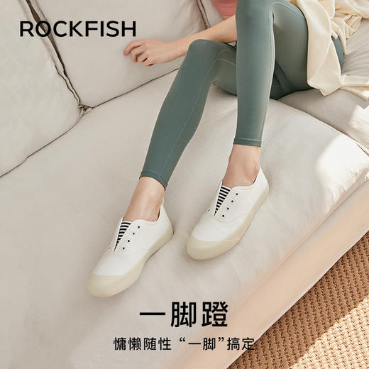 Rockfish英国719防泼水一脚蹬女鞋懒人鞋帆布鞋 商品图3