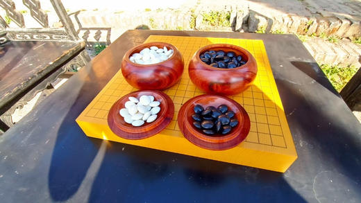 定制酸枝木围棋罐一对 商品图0