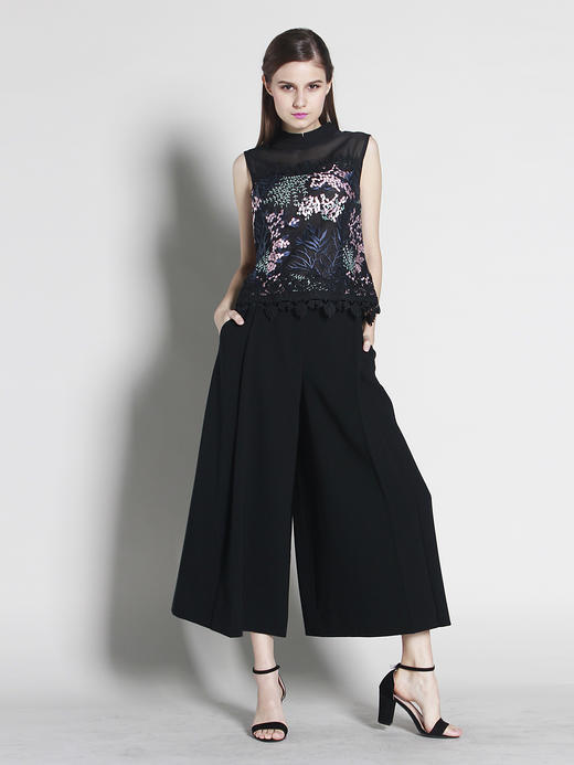 172T066--黑色T恤--安肯织物--《太阳之子--印加》 商品图1