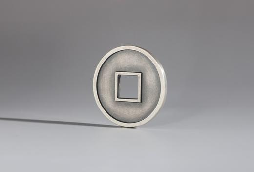 矩德泉坊 纯银手作 崇宁通宝高走通（3.4厘米版） 吉祥钱312 商品图6