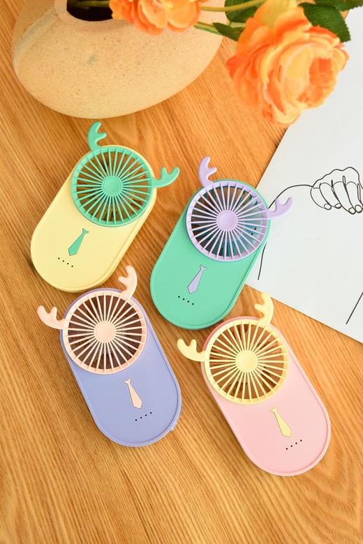 艺轩小鹿超薄手持风扇（4色）YS2238B	 8.5*2.8*14CM 商品图4