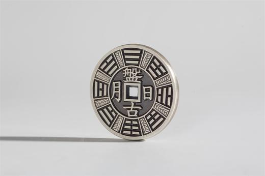 矩德泉坊 纯银手作 鬼谷卜易 盘古日月 吉祥钱235 商品图6