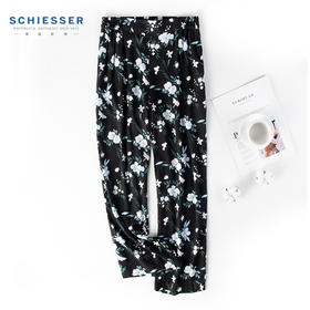 舒雅睡裤女粘纤梭织家居裤2022春夏新款印花长裤31/19691P