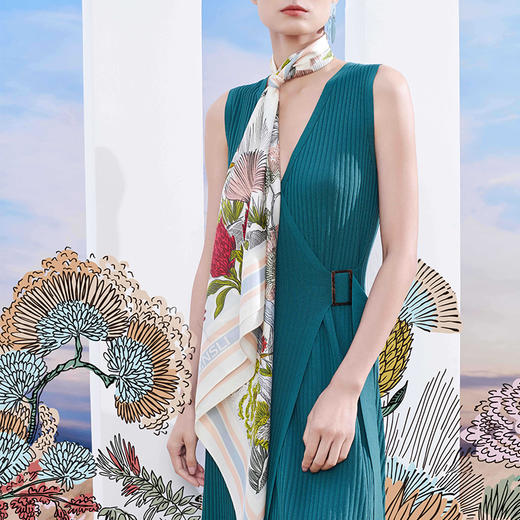 万事利-芳华大方巾88*88cm小方巾51*51cm  100%桑蚕丝 商品图1