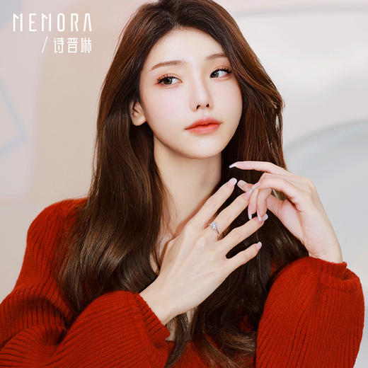 诗普琳珠宝拥爱系列白色18K金钻石结婚戒指DR2160 商品图6