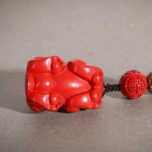 灵机生活馆貔貅钥匙扣朱砂挂件 商品图2