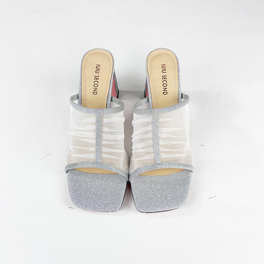 IUIU SECOND夏季网面透气百搭粗跟凉拖23451 商品图0