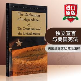 独立宣言与美国宪法 英文原版书籍 The Declaration of Independence 美国历史英文版 进口书