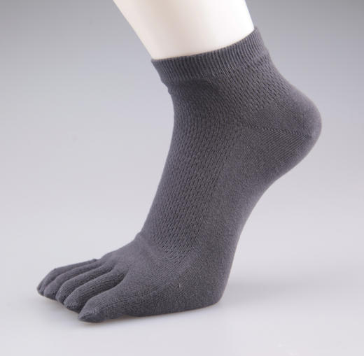 Threegun三枪 精梳棉男士网眼抗菌五指短袜(1双装)-90677Z011 商品图1