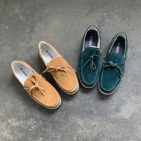 清仓特价 牛反绒+猪皮+超软鞋底情侣款豆豆鞋