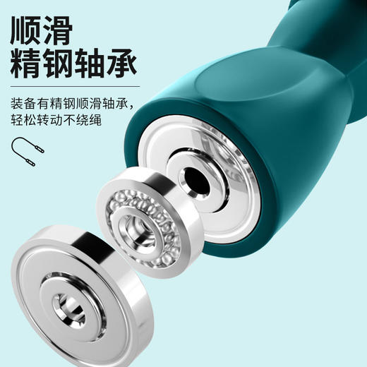 【运动户外】轴承钢丝跳绳 女生健身减肥运动专业绳成人儿童学生中考比赛 竞速 商品图3