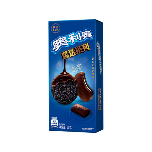 奥利奥臻选融心巧克力风味涂层饼干 66g 商品图0