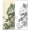 陈少梅竖幅工笔山水人物白描底稿-《夏山赏云图》-多种白描尺寸可选-CR33 商品缩略图0