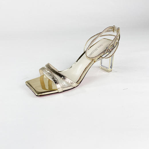 IUIU SECOND夏季时尚漆皮高跟凉鞋 商品图3