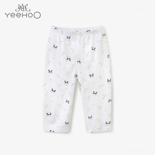 英氏宝宝大童春夏季轻薄家居睡裤子熊猫系列2022新品YLCAJ12008A 商品图0