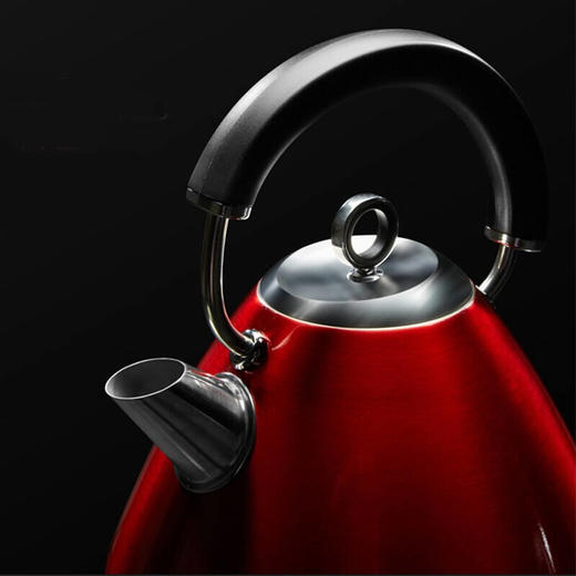 摩飞电热水壶 进口304不锈钢烧水壶MR7076A 1.5L电水壶 红色MR7076A 商品图3