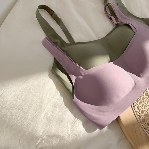 黛唯梵果冻无痕内衣女无钢圈大胸显小胸聚拢防下垂收副乳美背学生文胸罩 商品图6