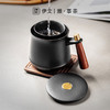 陶瓷办公室会议杯描金茶水分离泡茶杯防烫带盖大容量家用喝水杯子 尚贤泡茶杯（黑）VN29 商品缩略图4