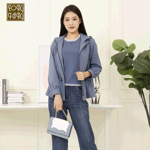 宗洋zongyang女装2022春季新品连帽宽松常规休闲外套短外套BCL3DF7829-47 商品图0